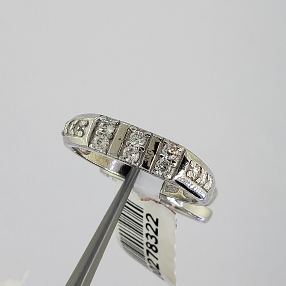 Brand New 3 Pcs 925 Silver His & Hers Wedding Set - Picture 7 of 8